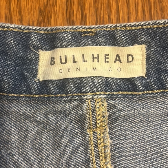 High Rise Distressed Denim Shorts - Picture 2 of 16